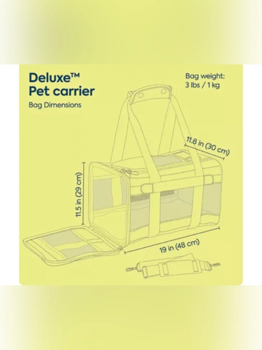 Sherpa Deluxe Guaranteed On Board Soft Sided Dog & Cat Carrier - Soft Travel